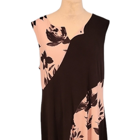 Ivanka Trump Dusty Rose & Black Summer Dress XL - Picture 3 of 9